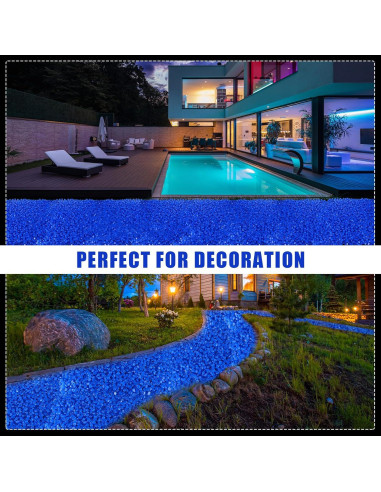 Rocas Brillantes en la Oscuridad Sasylvia 4000 Pcs Azules 2.54 cm