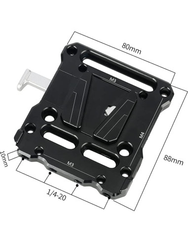Placa de Batería V Lock NICEYRIG 467 con Abrazadera 15mm