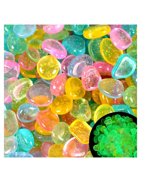 200 Piedras Brillantes Luminiscentes para Jardín - Dinastía Kaiyuan