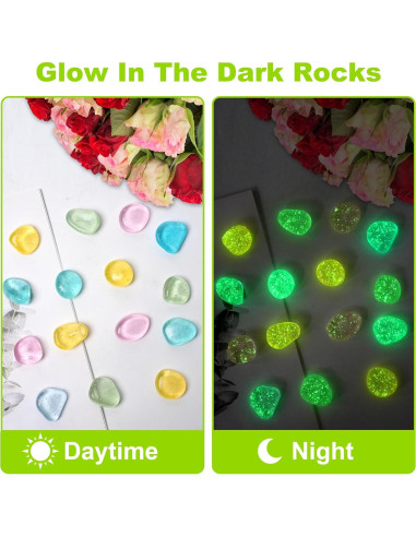 200 Piedras Brillantes Luminiscentes para Jardín - Dinastía Kaiyuan