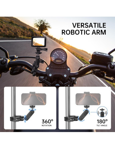 Soporte de Cámara ATUMTEK con Abrazadera y Brazo Mágico 360