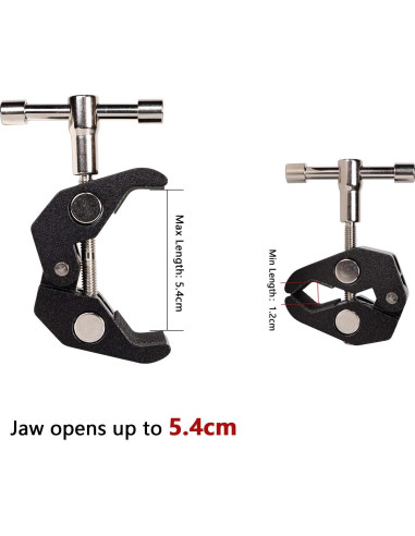 Super Abrazadera QYXINC con Rosca 1/4 y 3/8 para Fotografía