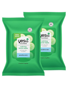 Toallitas Faciales Hipoalergénicas Sí a Pepino - 2 Paquetes