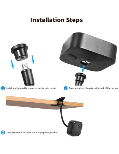 Soporte de Clip de Montaje Tonton para Cámara Blink - 2 Unidades