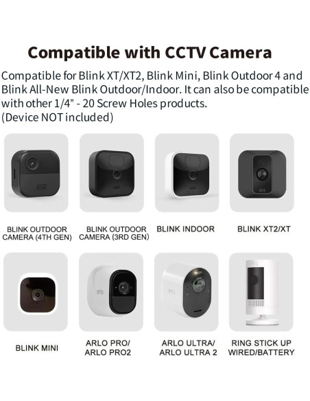 Soporte de Clip de Montaje Tonton para Cámara Blink - 2 Unidades