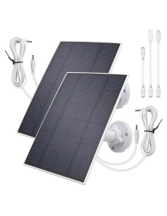 Panel Solar Impermeable 5V 3W KBT 2Pack para Cámara Eufy
