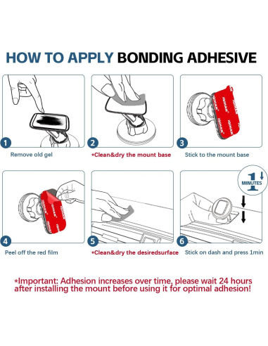Almohadillas Adhesivas Doble Cara Promkig 6pcs para Soporte de Teléfono