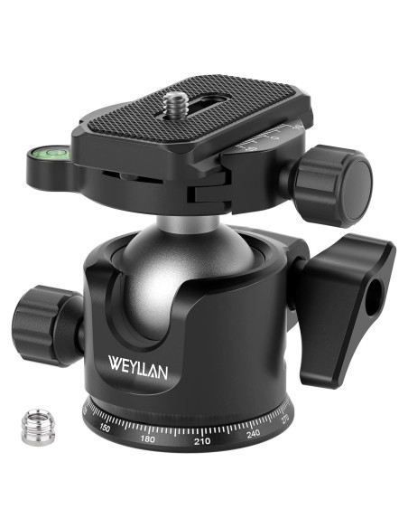 Cabezal de bola panorámico WEYLLAN 36 mm con liberación rápida
