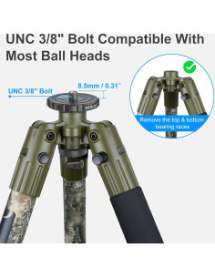 Adaptador Cabeza Esférica ARCA WEYLLAN BA5 para Trípode BOG DeathGrip 2