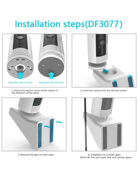 Soporte de Ventana HOLACA para Cámara Interior Ring Blanco