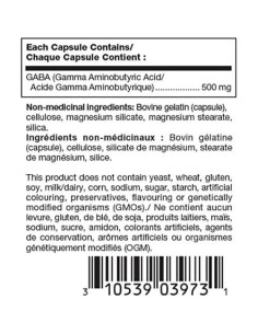 GABA 500 mg Douglas Laboratories | 60 Cápsulas para Sueño y Salud Cerebral 2