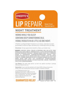 Bálsamo Labial O'Keeffe's Tratamiento Nocturno 2 Paquete 7g 2