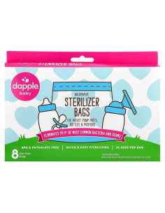 Bolsas Esterilizadoras Dapple Baby para Microondas, Reutilizables, 20 Usos