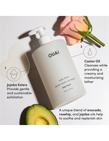 Jabón de Manos OUAI 473 ml con Jojoba y Aguacate