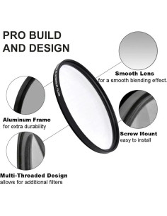 Filtro UV Acuvar 52mm para Lentes de Cámara Digital 2