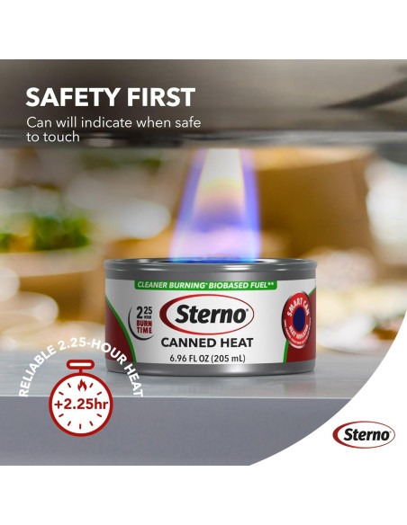 Latas de Combustible Sterno - 2.25 Horas - Paquete de 12
