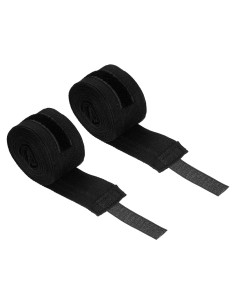 Envolturas de Mano de Boxeo PATIKIL 500x5cm Algodón Negro