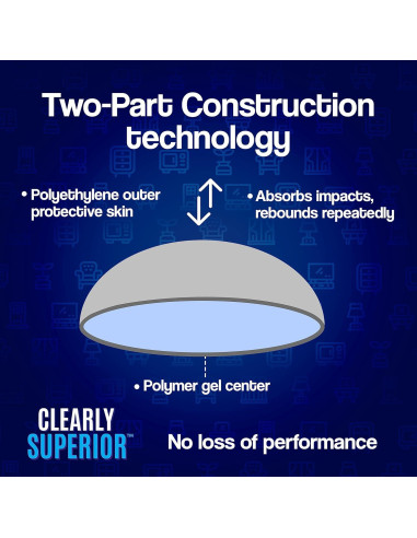 Protectores de Pared Rectangulares SAK - Paquete de 4 Unidades