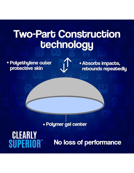 Protectores de Pared Rectangulares SAK - Paquete de 4 Unidades