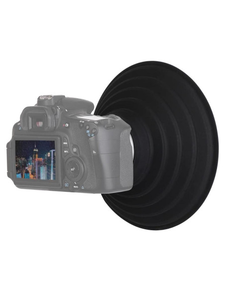 Funda de lente Easy Hood 50mm para cámaras Nikon Canon Sony