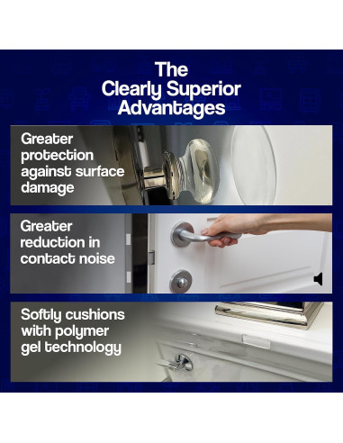 Protectores de Pared Rectangulares SAK - Paquete de 4 Unidades