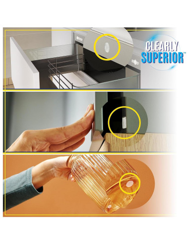 Protectores de Pared Rectangulares SAK - Paquete de 4 Unidades