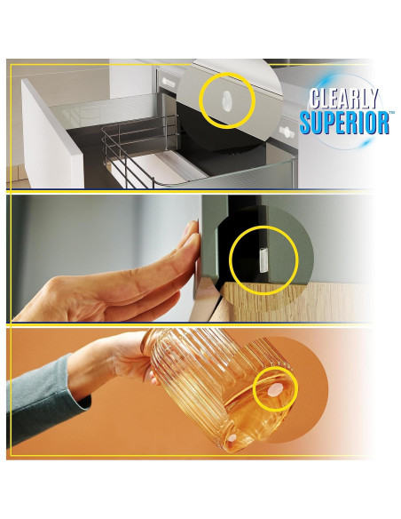 Protectores de Pared Rectangulares SAK - Paquete de 4 Unidades