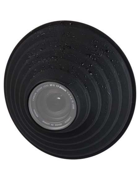 Funda de lente Easy Hood 50mm para cámaras Nikon Canon Sony