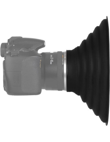 Funda de lente Easy Hood 50mm para cámaras Nikon Canon Sony