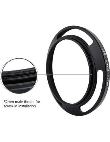 Tapa de lente de 52 mm para Fujifilm Fujinon XC 15-45 mm
