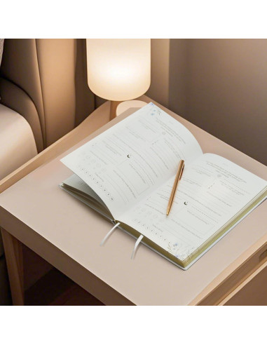 Diario de Gratitud Carta Lusso Beige - 80 Hojas de Reflexión