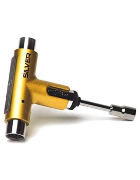 Herramienta de Patinaje Multiusos Silver Dorada Metálica