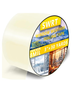 Cinta de Sellado de Ventanas Transparente SWRT 7.62 cm x 27.43 m 8 Mil