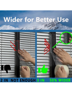 Cinta de Sellado de Ventanas Transparente SWRT 7.62 cm x 27.43 m 8 Mil 2