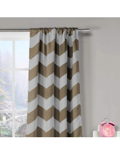 Cortinas Opacas Aislantes Duck River Textile Fifika 97x213 cm Taupe 2
