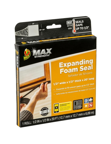 Espuma Expandible Duck 1.27 cm x 6.1 m para Puertas y Ventanas