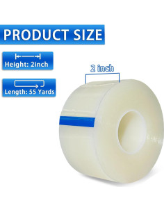 Cinta de Sellado de Ventanas Wensskku 5 cm x 50 m Impermeable 2