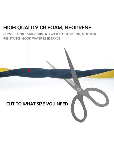 Cinta de Aislamiento de Espuma CloudBuyer 2 Rollos 3.96 m