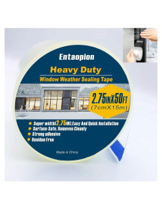 Cinta de Sellado de Ventanas Transparentes Entaopion 7 cm x 15 m