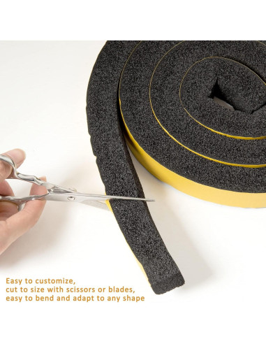 Cinta de Espuma Aislante YoleShy 2.54cm x 3.96m Autoadhesiva