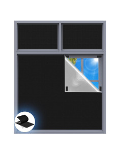 Cortinas Blackout Tlany 99x147 cm para Dormitorio - Negros