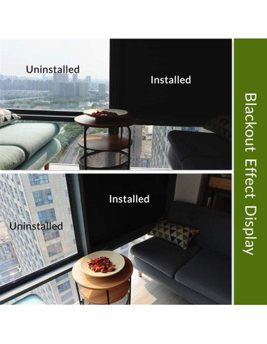 Película de Ventana Oscurecimiento Total VELIMAX 45x200cm