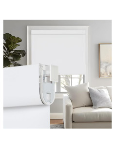 Cortina Roller Opaca Persilux 50.8x182.9cm Blanca Sin Taladro