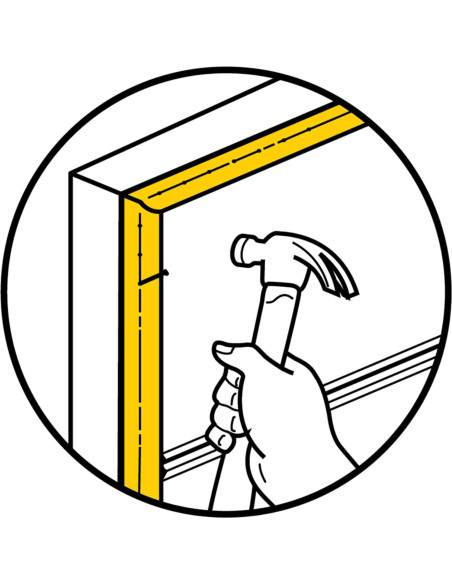 Sello Superior y Lados de Puerta de Garaje M-D 9.14m Vinilo Blanco