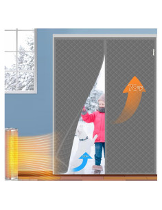 Cortina Térmica Magnética HADOR 72x80 Pulgadas Gris Aislante