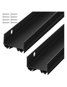 Juego de Barreras para Puerta Lineshading PVC 2 Unidades 91.4 cm