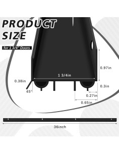 Juego de Barreras para Puerta Lineshading PVC 2 Unidades 91.4 cm 2