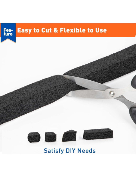 MAGZO Burlete de Espuma Aislante 1" x 1" x 8m - 4 Rollos