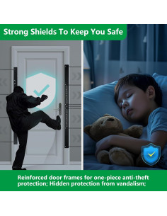 Conjunto de Refuerzo de Puerta 46" Borroommn Negro 5 Piezas 2