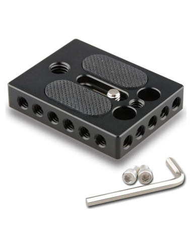 Base de Cámara CAMVATE con Rosca 1/4" y 3/8" para DSLR